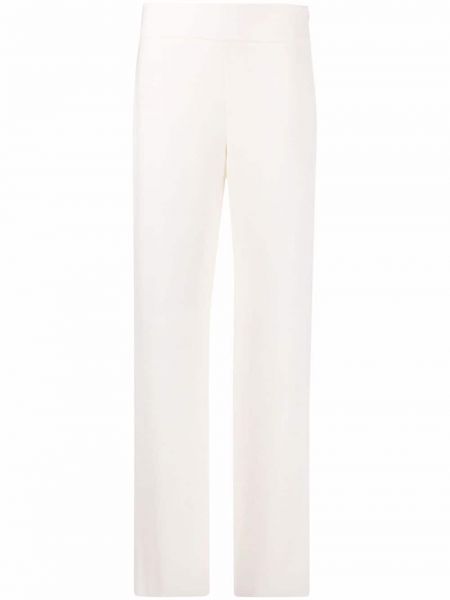 Rovné kalhoty Emporio Armani bílé