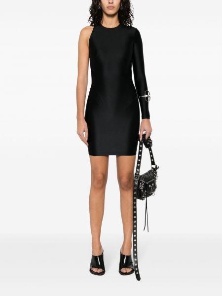 Asymetrické mini šaty Balenciaga černé
