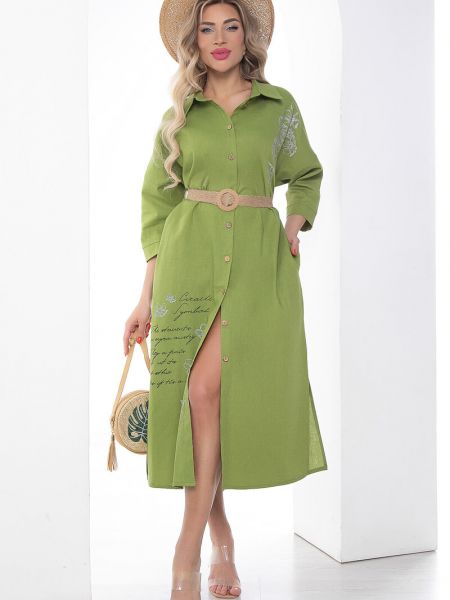 Платье Lt Collection зеленое