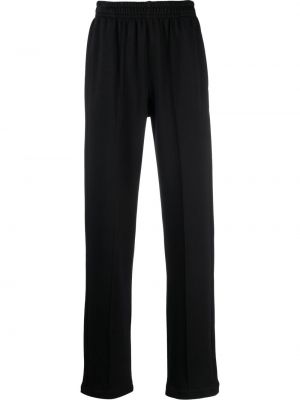 Bavlněné rovné kalhoty Styland černé