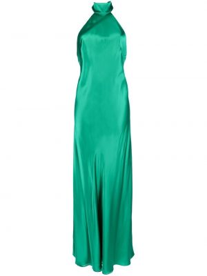 Вечерна рокля с гол гръб Michelle Mason зелено