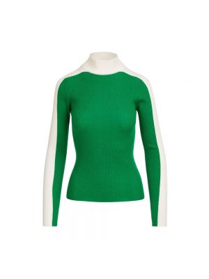 Sweter z dżerseju Essentiel Antwerp zielony
