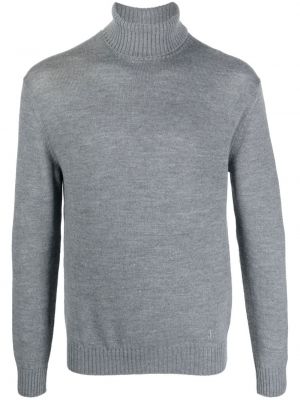 Плетен пуловер Jil Sander сиво