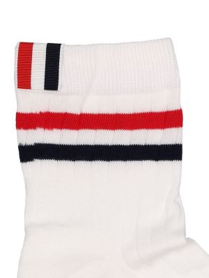 Bavlněné ponožky Thom Browne černé