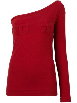 Blusa asimétrica Romeo Gigli Pre-owned rojo