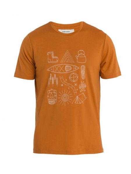 Koszulka Icebreaker pomarańczowa