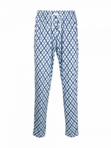 Pantalones con estampado de rombos Viktor & Rolf azul