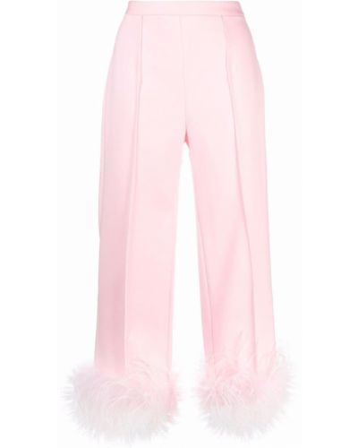 Pantalones con plumas de plumas Styland rosa