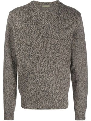 Пуловер с кръгло деколте Corneliani кафяво