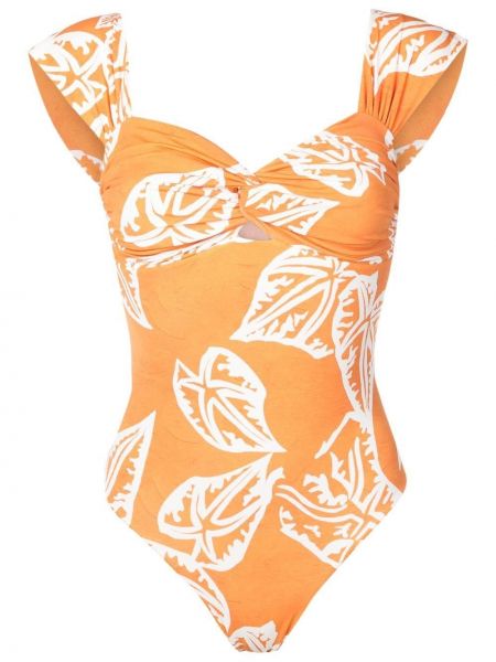 Fürdőruha nyomtatás Clube Bossa narancsszínű