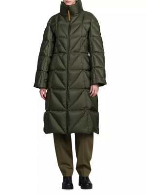 Пальто Moncler зеленое