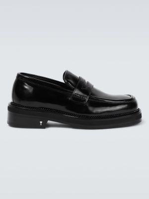 Pantofi loafer din piele de lac Ami Paris negru