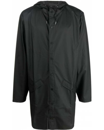 Kabát s kapucňou Rains čierna