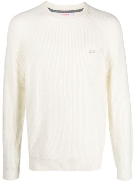 Maglione di lana Sun68 bianco