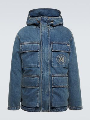 Pérová džínsová bunda Amiri modrá