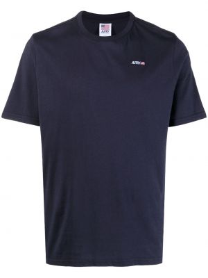 T-shirt mit rundem ausschnitt Autry blau