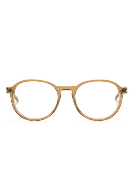 Brýle Saint Laurent Eyewear béžové