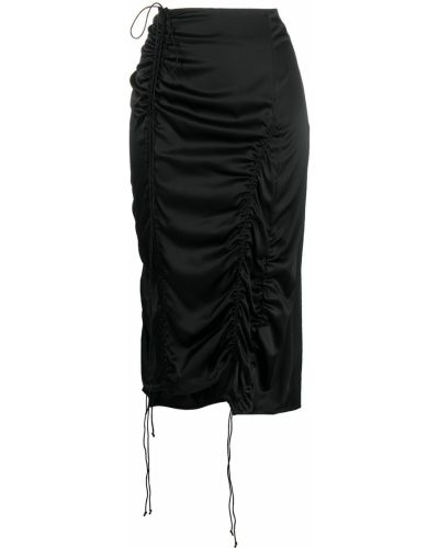 Falda midi Helmut Lang negro