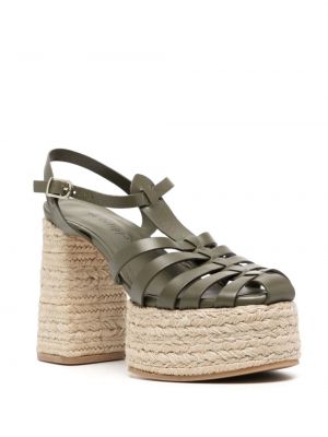 Kožené sandály Dee Ocleppo zelené