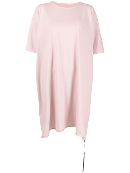Asimetriska kleita Rick Owens Drkshdw rozā