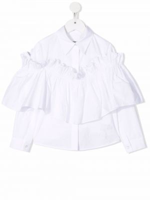 Skjorte for jenter Mm6 Maison Margiela Kids hvit