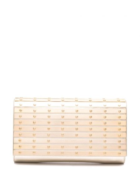 Dabīgās ādas clutch somiņa Elie Saab zelts