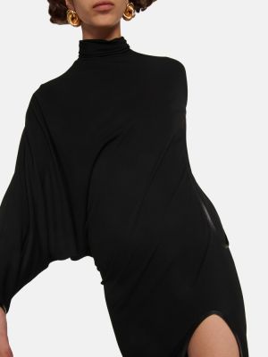 Sukienka długa z dżerseju Tom Ford czarna