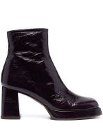 Fioletowe ankle boots