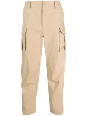 Siuvinėtos „cargo“ stiliaus kelnės The North Face smėlinė