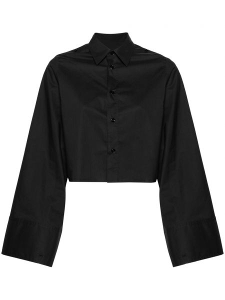 Μακρύ πουκάμισο Mm6 Maison Margiela μαύρο