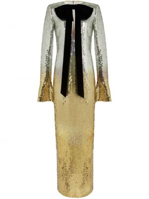 Večerní šaty s mašlí s přechodem barev Nina Ricci