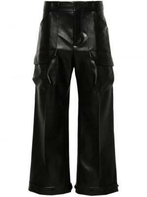 „cargo“ stiliaus kelnės su kišenėmis Ermanno Scervino juoda