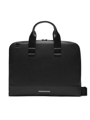Geantă pentru laptop slim fit Calvin Klein negru