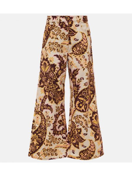 Floral høy midje jeans Etro