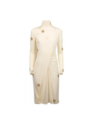 Sukienka midi w gwiazdy Burberry biała