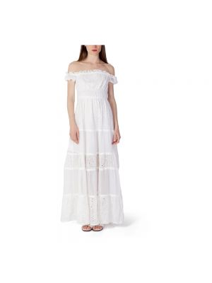 Sukienka długa Guess biała