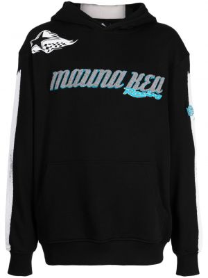 Pamučna hoodie s kapuljačom Mauna Kea crna