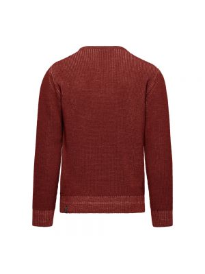 Suéter de lana de cuello redondo Bomboogie rojo