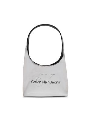 Torbica Calvin Klein Jeans srebrena