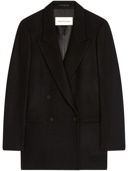 Dobbeltradet blazer Dries Van Noten sort