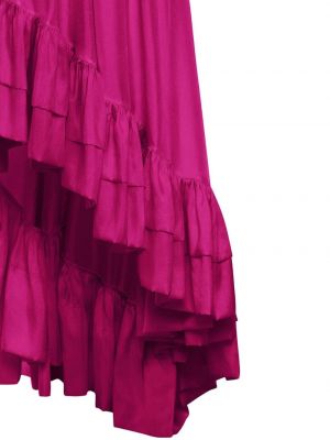 Jedwabna sukienka koktajlowa Azeeza różowa