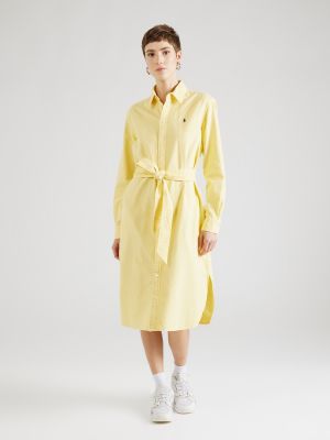 Φόρεμα σε στυλ πουκάμισο Polo Ralph Lauren κίτρινο