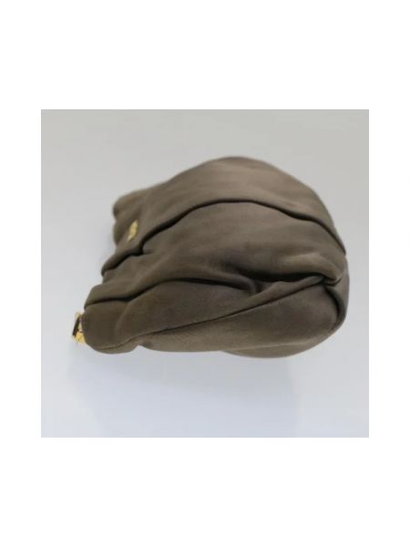 Bolso clutch de terciopelo‏‏‎ Prada Vintage marrón