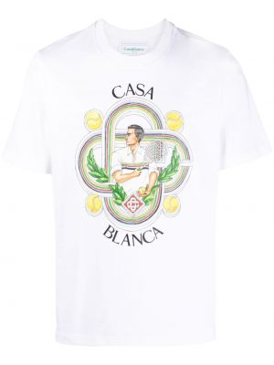 Bavlněné tričko Casablanca bílé
