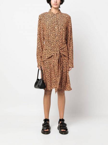 Leopardí košilové šaty s potiskem Karl Lagerfeld
