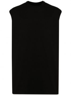 Bavlněné tričko bez rukávů Rick Owens černé
