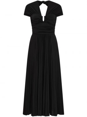 Μίντι φόρεμα με λαιμόκοψη v Rebecca Vallance μαύρο