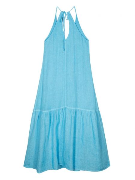 Lniana sukienka bez rękawów 120% Lino niebieska