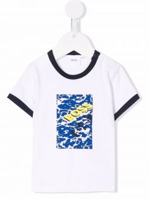 T-shirt for piger Boss Kidswear hvid