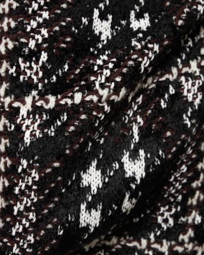 Kostkované vlněné mini sukně Burberry hnědé